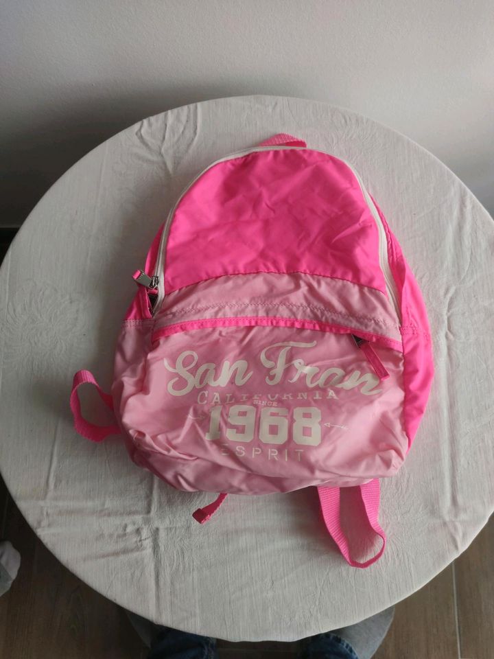 Rucksack Esprit rosa Kinderrucksack in Radebeul