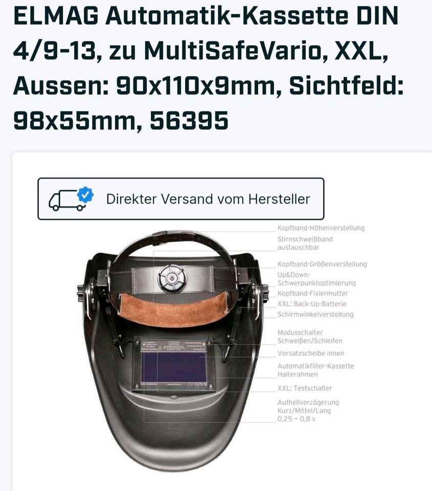 NEU komplett Set inkl Helm Fülldraht Schweiß Gerät Güde SG 120A in Siegen