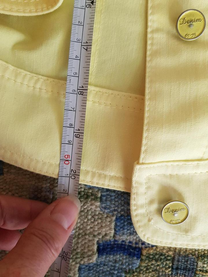 Choice leichte Sommerjacke in Jeansjackenform 36/38 gelb in Gundelfingen