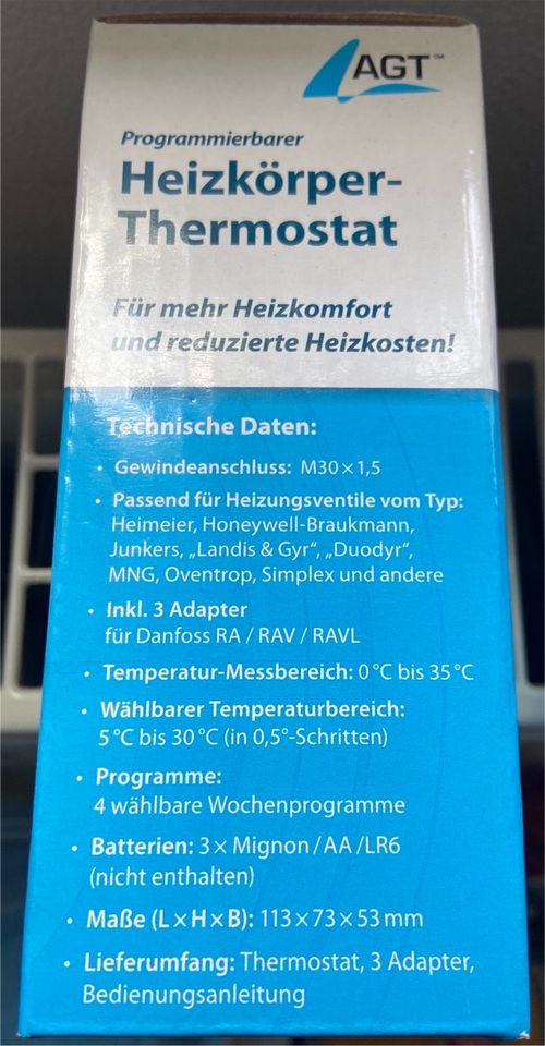 Heizkörper Thermostat AGT in Dissen am Teutoburger Wald