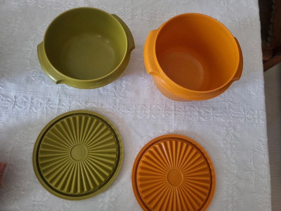 2 Vintage Tupperware "Servalier" mit Deckel in Idar-Oberstein