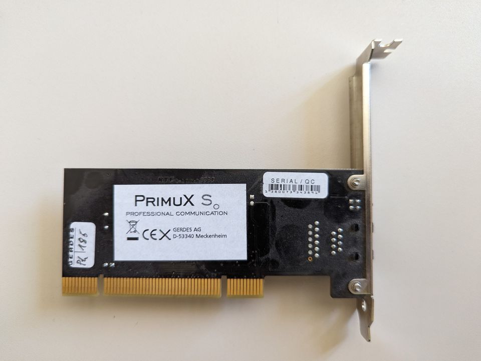 PRIMUX S0 2109 v1.3 - ISDN Adapter - PCI - z.B. als Fax-Karte in Klipphausen