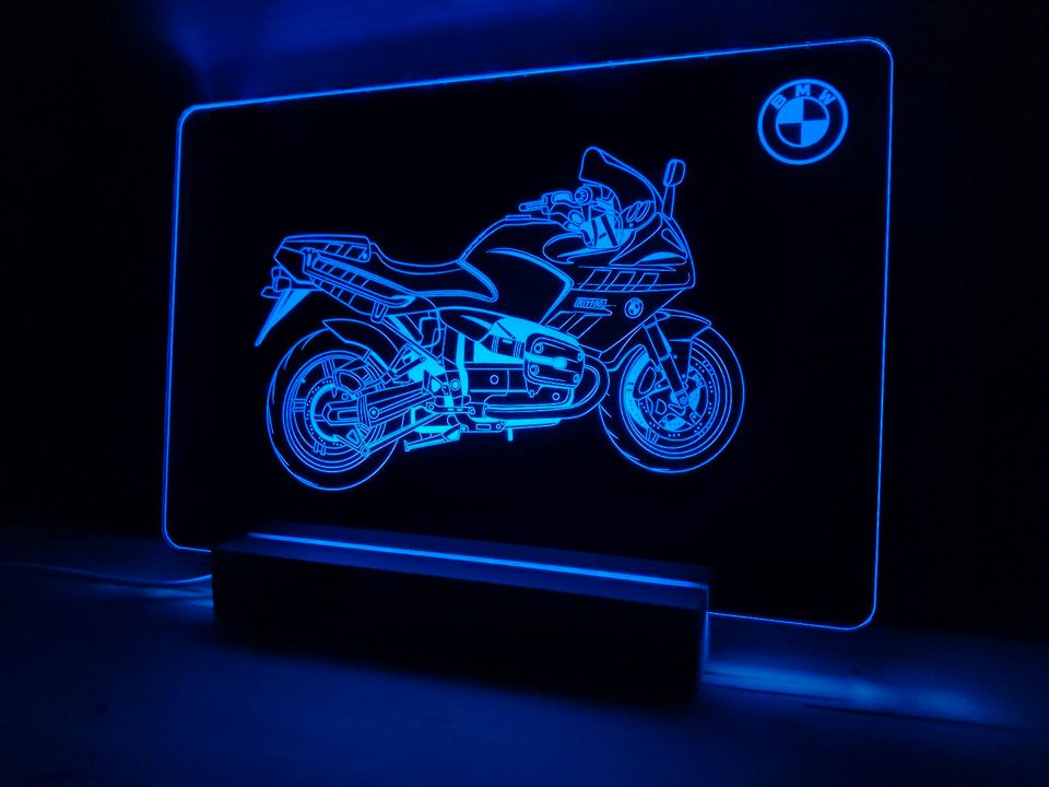 BMW R 1100 S Motorrad LED Schild Geschenk Bike Einzelanfertigung in Emlichheim