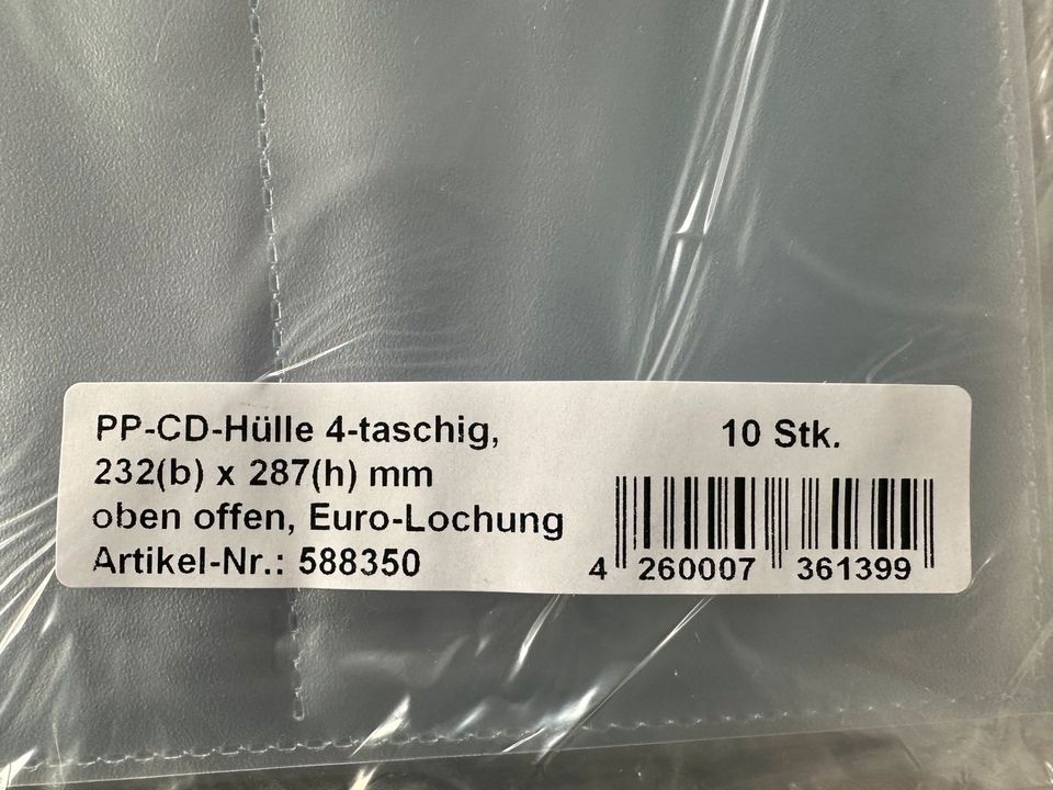 CD Hüllen b: 232mm h: 287mm, zur Archivierung im Ordner in Stuttgart