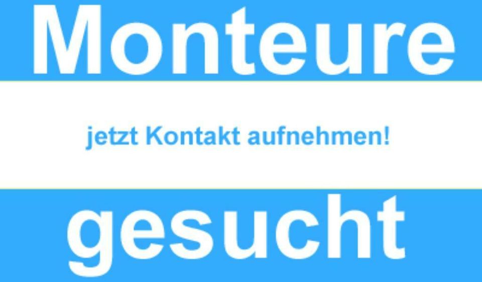 NÜRNBERG Monteure Heizung Sanitär, Rohrreinigung GESUCHT in Nürnberg (Mittelfr)