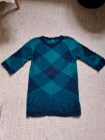 Strickkleid Pullover lang Benetton S blau grün raute mohair München - Ludwigsvorstadt-Isarvorstadt Vorschau