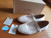 Mädchen Ballerinas Leder, weiß Creme, zara, neuwertig,  Größe 30 Bayern - Plattling Vorschau