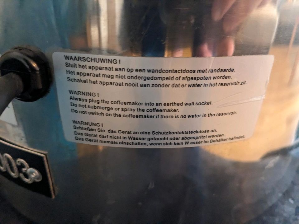 Kaffeemaschine 12 Liter von Animo PerkoStar, filterlos in Neuenrade