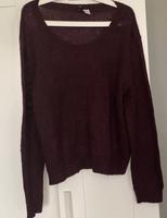 Strickpullover H&M Weinrot, Größe L, runder Ausschnitt, lange Arm Sachsen - Leisnig Vorschau
