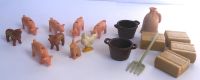 Playmobil Teile v. Bauernhof - Schweine, Huhn, Körbe, Strohballen Baden-Württemberg - Freiberg am Neckar Vorschau