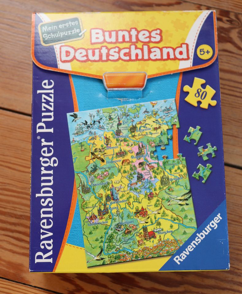 80 Teile Puzzle "Buntes Deutschland" Ravensburger in Hohenwestedt