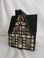 Fachwerkhaus Deko Holz Handmade Haus Teelicht Bayern - Halblech Vorschau