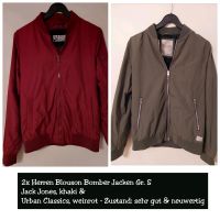 2xHerren Blouson Bomber Jacke Jack Jones Urban Classics Gr. S TOP Nordrhein-Westfalen - Warburg Vorschau