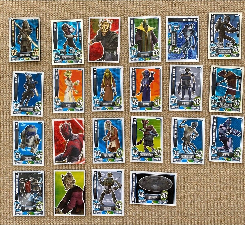 Große Sammlung Star Wars Attax - versch. Serien, 550 Stk. + Album in Grasbrunn