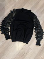 Pullover Neu schwarz Blüten Ärmel transparent S 34 36 Thüringen - Weimar Vorschau