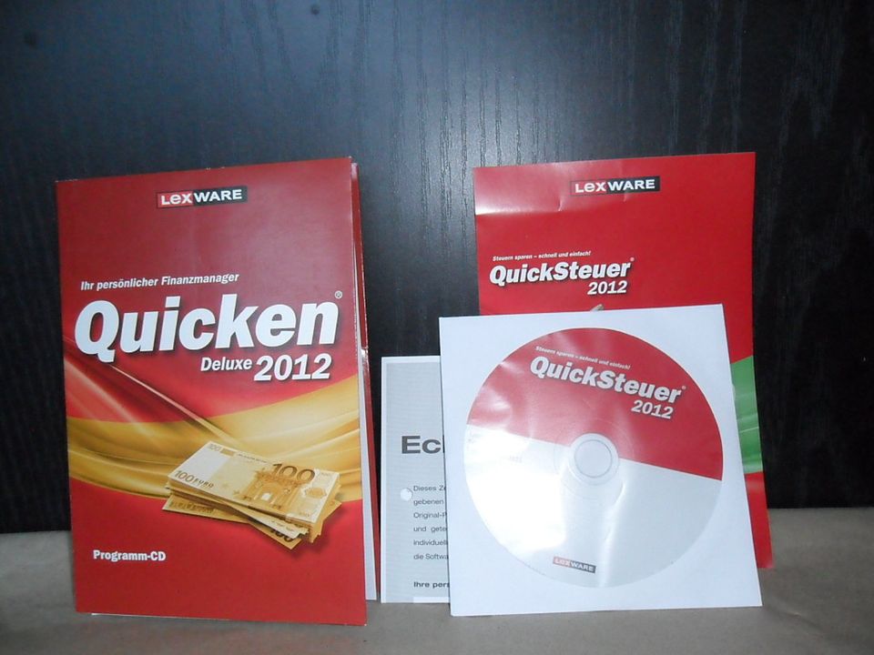 ☑️Quicken 2007 Deluxe 2012 QuickSteuer 2012 Echtheitszertifikat☑️ in Leipzig