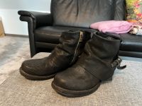 Air Step Stiefelette A.S. 98 schwarz Leder Größe 38 Nordrhein-Westfalen - Lünen Vorschau