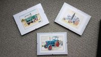 3 Postkarten in Bilderrahmen mit alten Traktoren Nordrhein-Westfalen - Extertal Vorschau