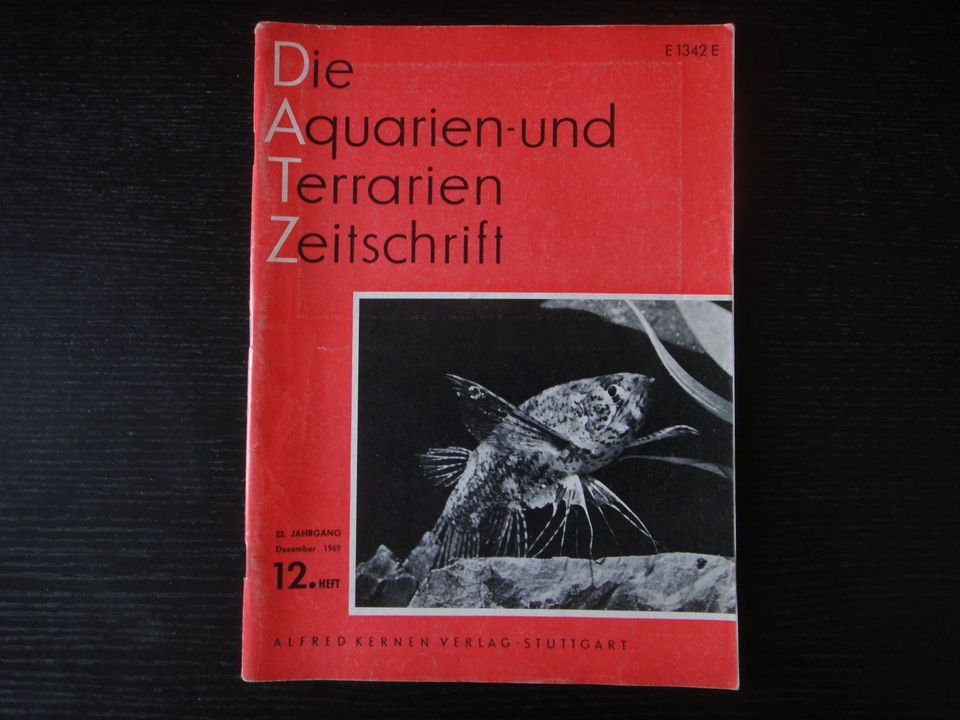 3 x uralte DATZ Aquarien+Terrarien Zeitschrift 2 x 1969, 1 x 1974 in Wiesbaden