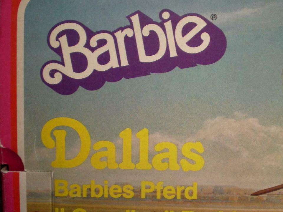 Barbie Pferd Dallas Rotfuchs von 1981 in OVP mit Zubehör Italien in Angelmodde