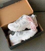 New Balance 530, Sneaker, Schleifenbanddesign, Weiß, Grau, 39.5 Hessen - Kassel Vorschau