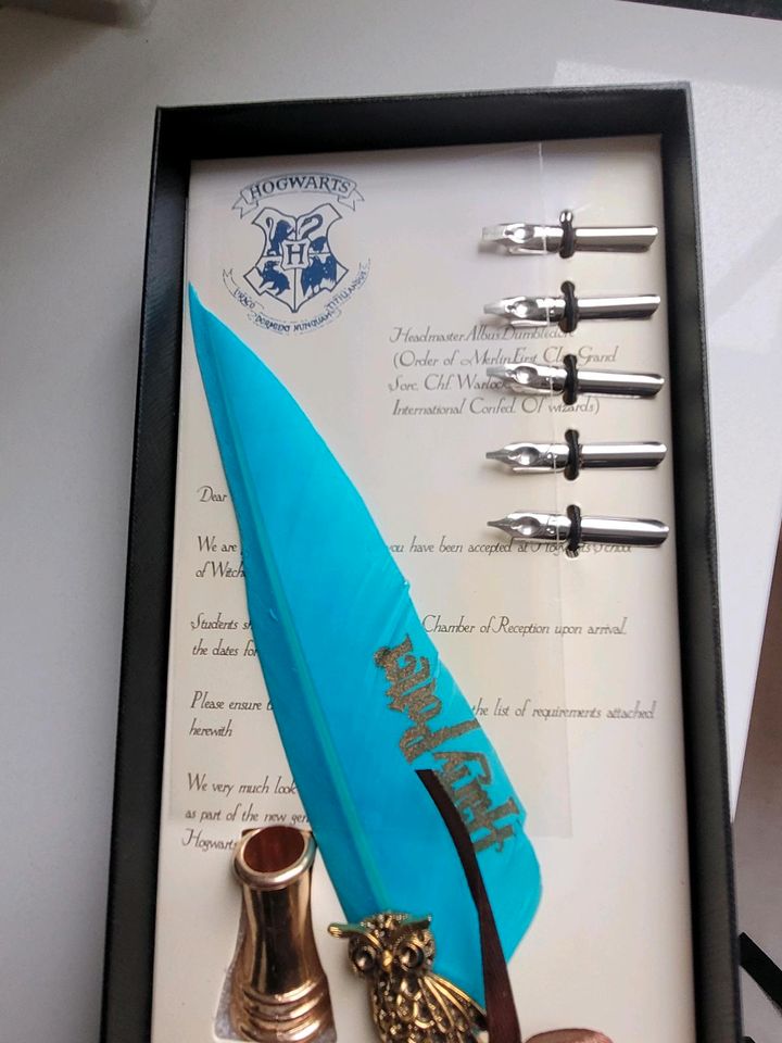 Schreibfeder Harry Potter Stift mit Tinte in Plankstadt