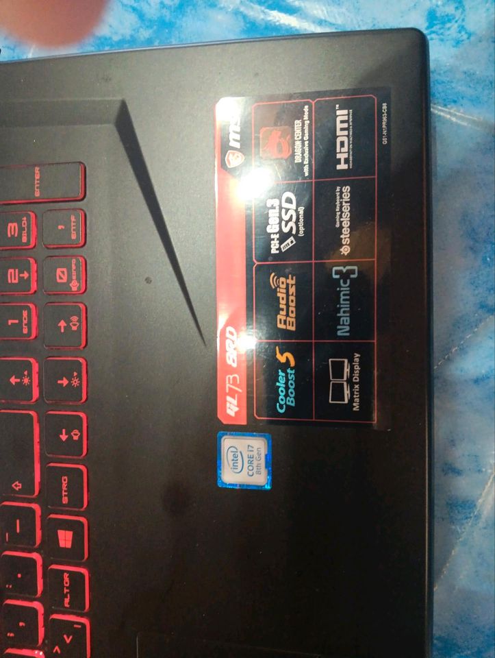 MSI Gamer Laptop 17 Zoll , 4 GB Grafikkarte, 32 GB RAM in Heidenheim an der Brenz