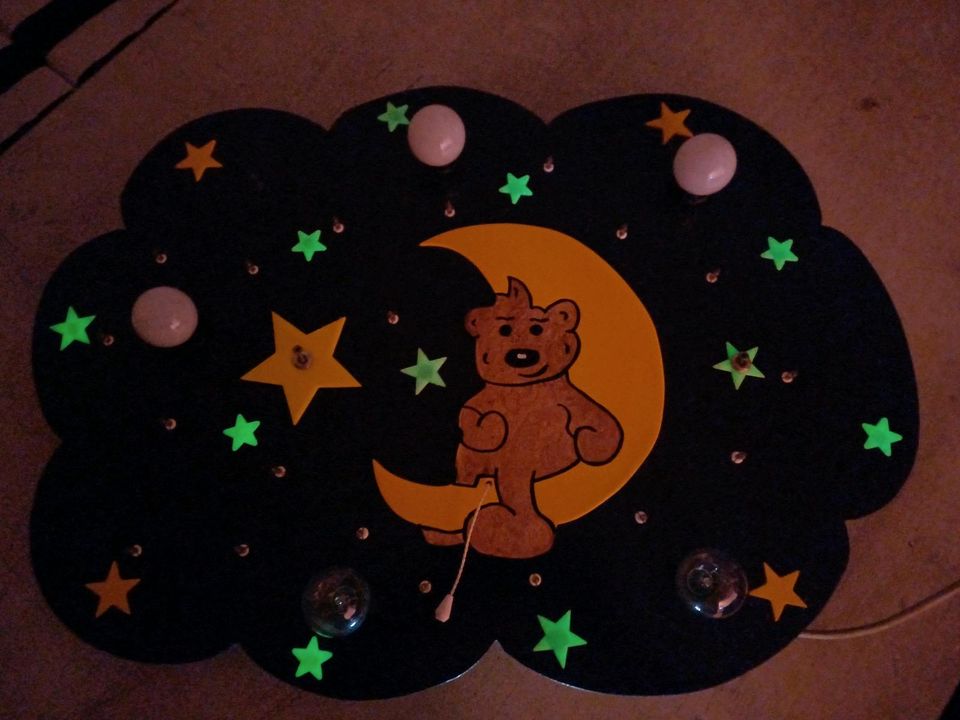 Deckenlampe für's Kinderzimmer mit Sternenhimmel - Unikat - in Lichtenau