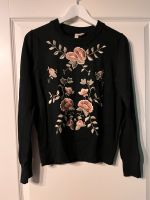 Pullover Divided H&M schwarz Blumen Floral Retro Vintage Rosa M Brandenburg - Fürstenberg/Havel Vorschau