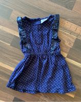 Mädchen Kleid blau mit Punkten uPailletten Größe 80 - Neuwertig Hessen - Willingshausen Vorschau