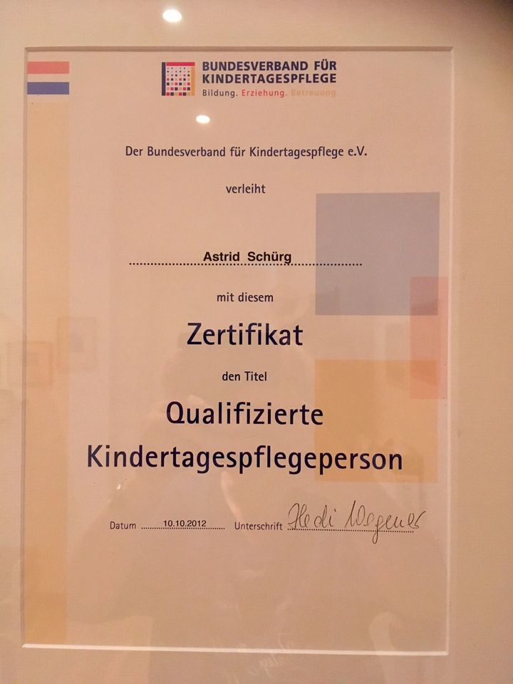 je 1 Platz in der U3 Kinderbetreuung ab 01.07. und 01.09.2025 in Mühlhausen