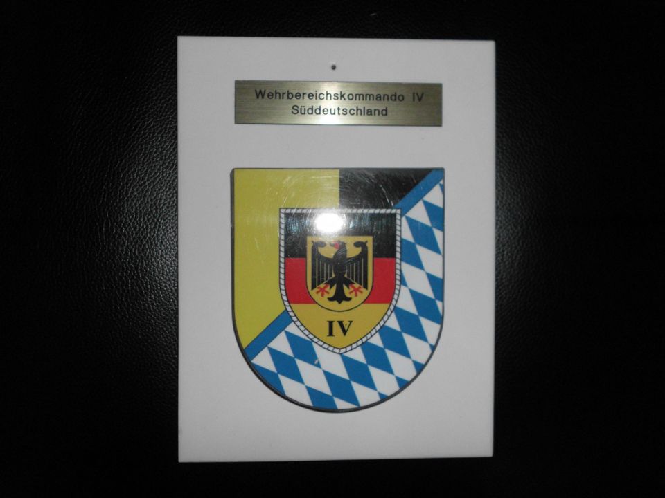 Wappen Bundeswehr Wehrbereichskommando IV in Mellingen