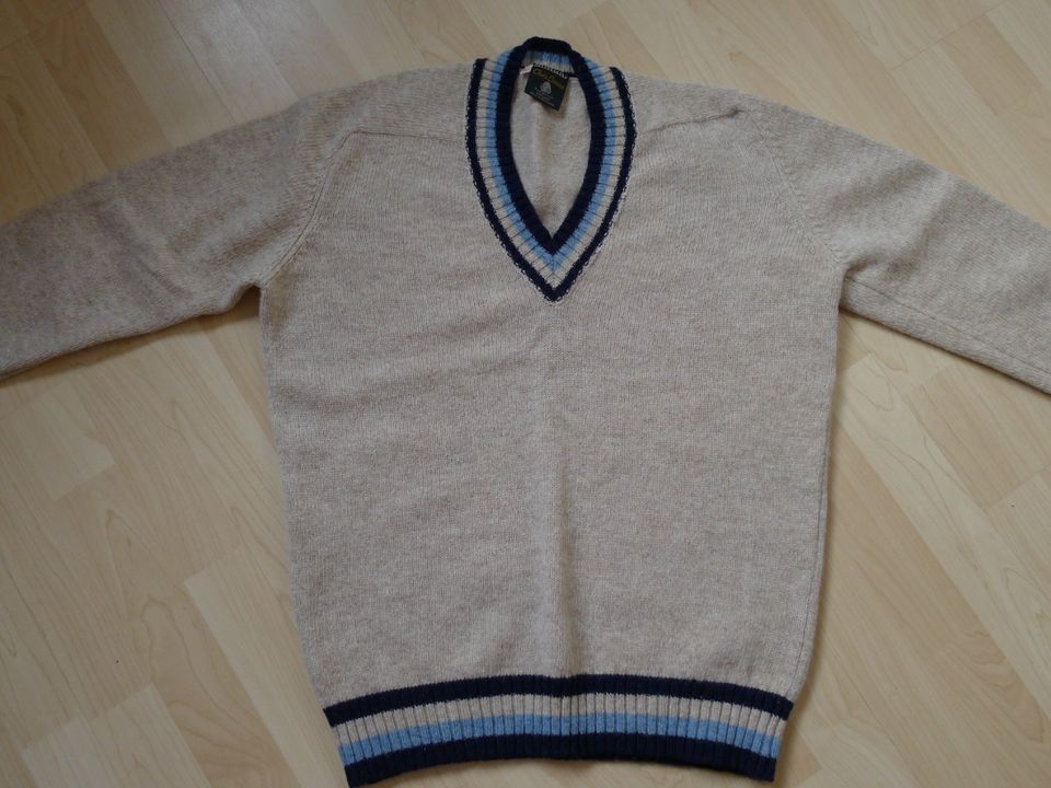 Chris Duran Herren Pullover,  Wolle  spun in Scotland  beige 50 in Herten