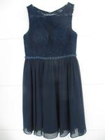 Cocktailkleid kurzes Kleid Perlen Spitze Laona Gr. 38 dunkelblau Niedersachsen - Oyten Vorschau