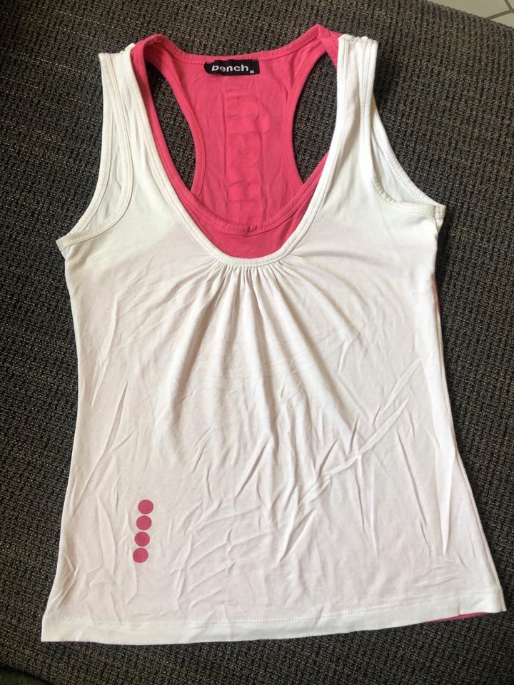 Neuwertig❗️BENCH Tanktop Trägershirt Gr M 36 38 weiß/Pink in Braunschweig