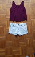 Super low waist H&M weiße kurze jeans shorts used look hotpants Stuttgart - Birkach Vorschau