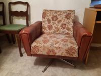 DDR Sessel Drehstuhl Sitzmöbel Polster Kunstleder Retro Vintage D Thüringen - Drei Gleichen Vorschau