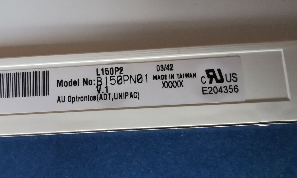 Laptop LCD Bildschirm, B150PN01 15 Zoll SXGA geprüft I.O. in Wörth an der Isar