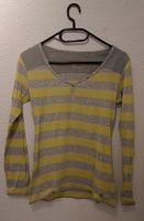 Esprit Langarmshirt, gelb/grau Gr.S Sachsen - Sehmatal-Cranzahl Vorschau