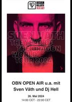 2 online Tickets fürs OBN OPEN AIR u.a. mit Sven Väth und Dj Hell Thüringen - Weimar Vorschau