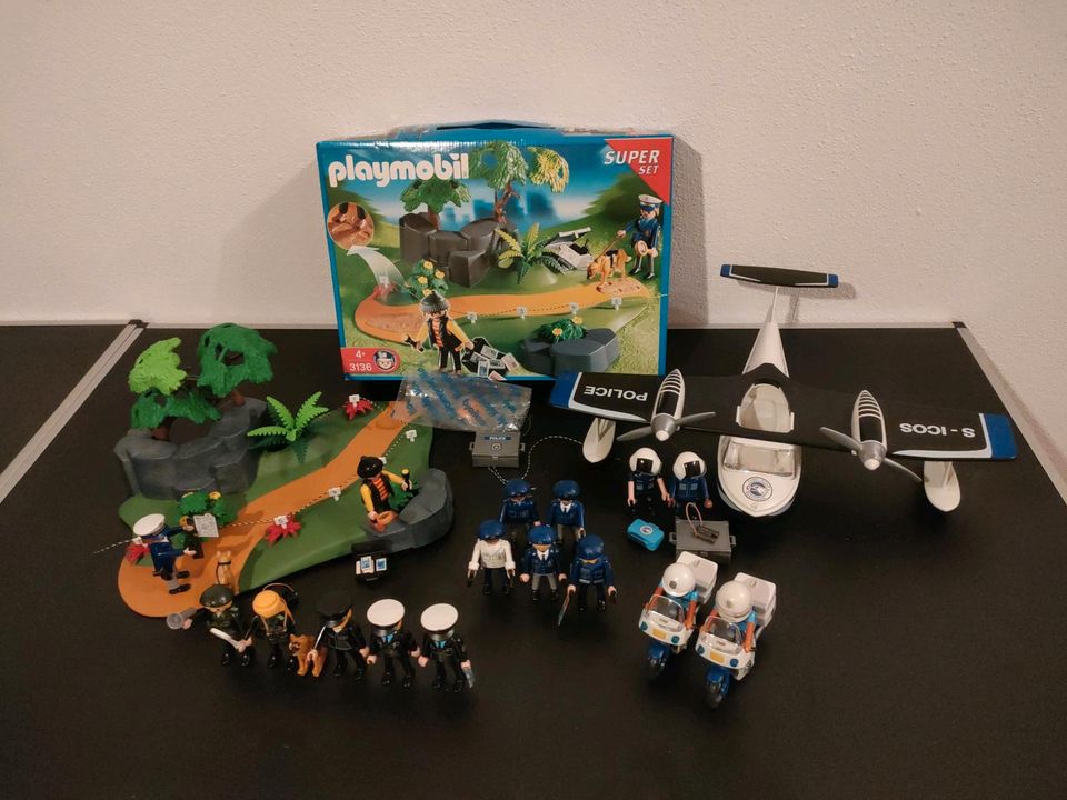 Playmobil Polizei Wasserflugzeug, Motorrad, SEK, Spurensicherung in Sontheim