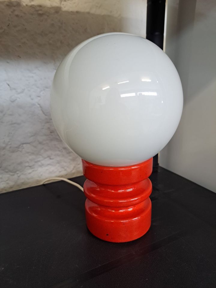 Kugellampe n Bubble Lampe Keramik vintage Space Age Tischlampe in Würzburg