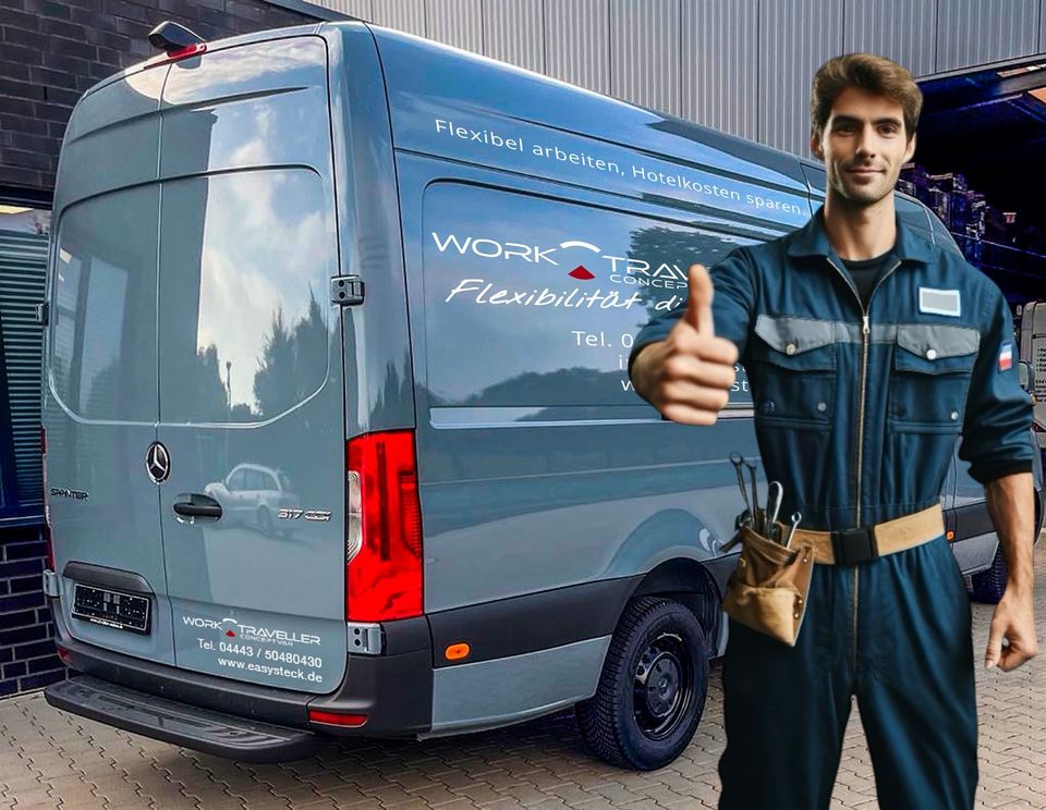 Worktraveller Conceptvan auf Mercedes Sprinter Basis – Jetzt mieten!  in Dinklage