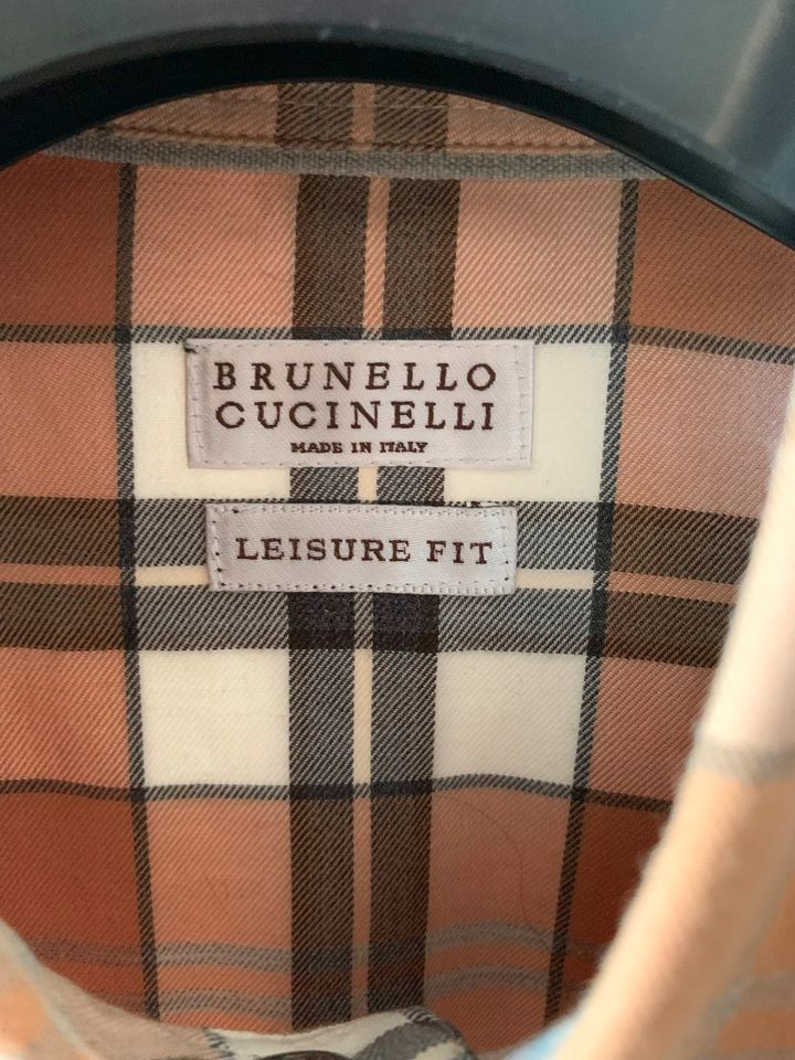 Brunello Cucinelli Western Hemd in Karomuster (Made in Italy) in Dresden