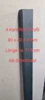 ALU 4-Kant Rohr Profil 80x40x3 mm anthrazit Bodenschiene Erhöhung Rheinland-Pfalz - Gönnheim Vorschau
