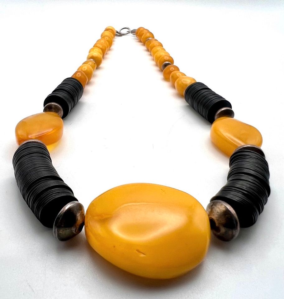 Butterscotch • Bernstein • Designer • Collier • Unikat • FJV in Essen