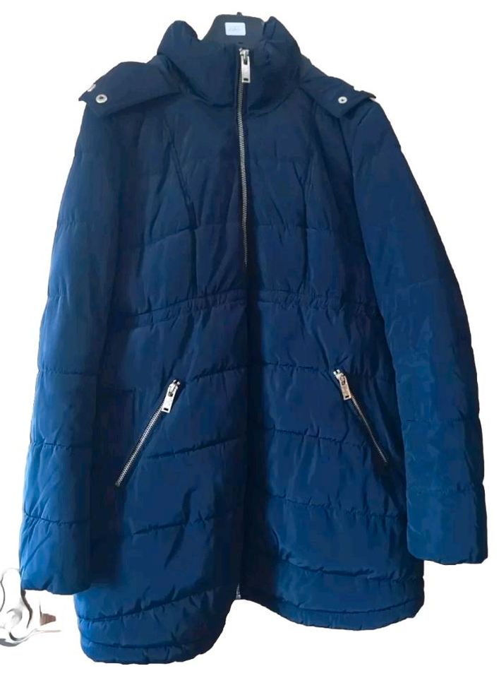 H&M umstandsmode Jacke Schwangerschaft blau marine Fell gr 36 s in Stockach