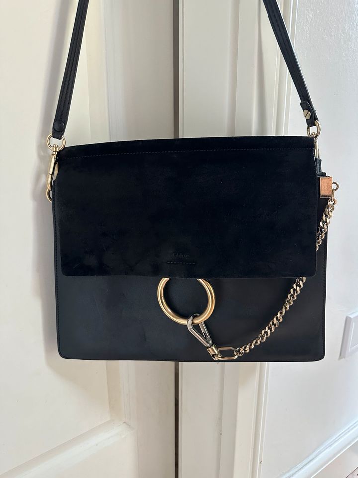 Original Chloe Chloé Faye Tasche Bag Medium schwarz Leder in Berlin