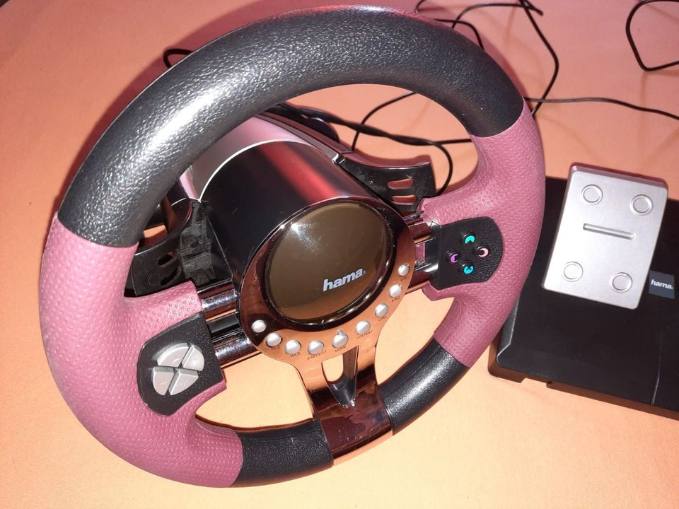 Hama Racing Wheel Thunder V5 mit Pedale ohne Software in Schöningen