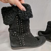 Stiefel Velourleder Lammfell 6 1/2 40 Högl schwarz Schuhe Bayern - Weidenbach Vorschau